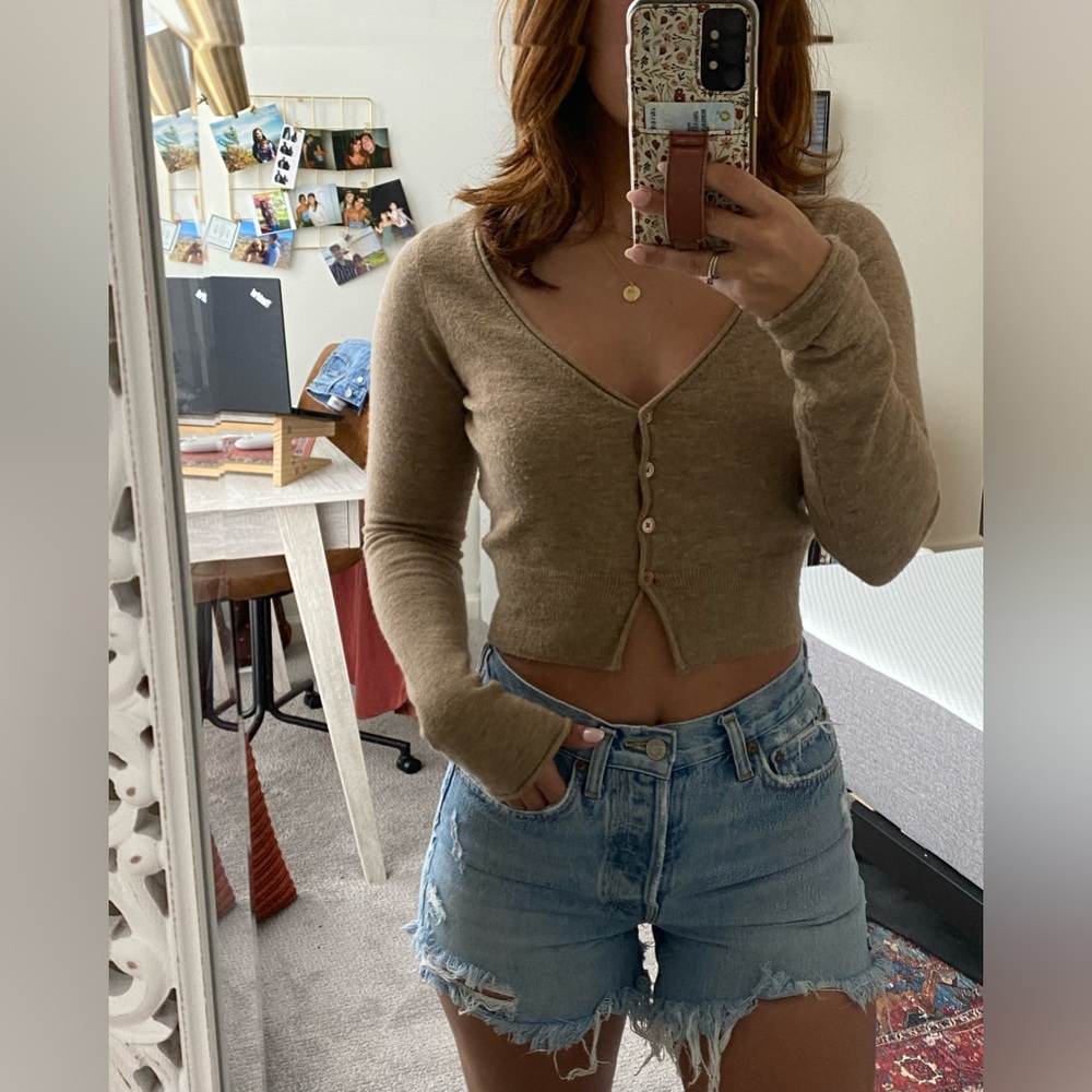 Aritzia Wilfred Santorini Cardigan EUC